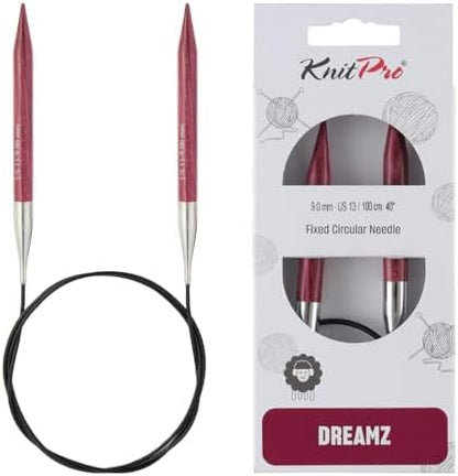 KnitPro Dreamz Fixed Circular Needles 40" (100cm) | US Size 13 (9mm) - Image 4