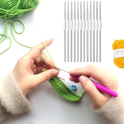 Allazone Crochet Kits for Beginners Adults, 122PCS Crochet Set-Professional Knitting Crochet Starter Kit, Knitting Kit with Needles and Case (Style A) - Image 5