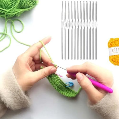 Allazone Crochet Kits for Beginners Adults, 122PCS Crochet Set-Professional Knitting Crochet Starter Kit, Knitting Kit with Needles and Case (Style A) - Image 5