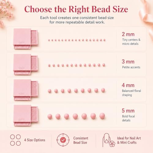 3D Printed Mini Clay Ball Maker Set 2/3/4/5mm Gel Bead Roller Nail Art Tool - Image 4