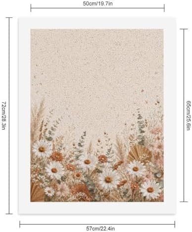 Paint by Numbers Kit for Adults Beginner Art Decor Cream Daisy Pampas - Image 2
