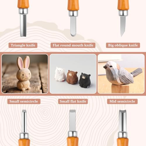 26 in 1 Wood Carving Tools Kit for Beginners - Image 3