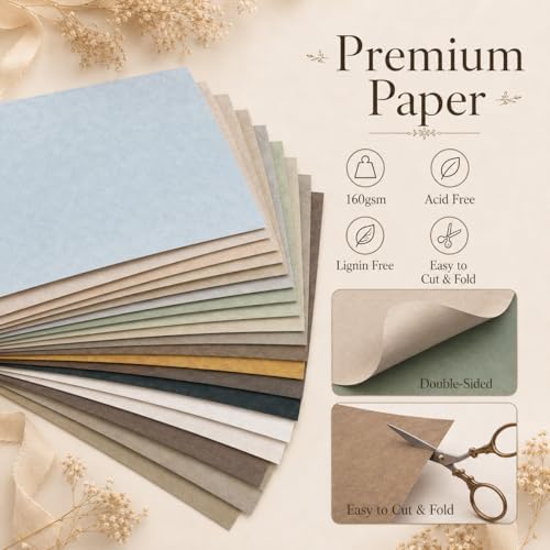 Nature Scrapbook Paper Pad 6x6 Double Sided, Earthy Patterned Paper Pack - Decorative Craft Cardstock & Scrapbooking Supplies for Card Making, Junk Journal Ephemera, Mini Albums - Image 5