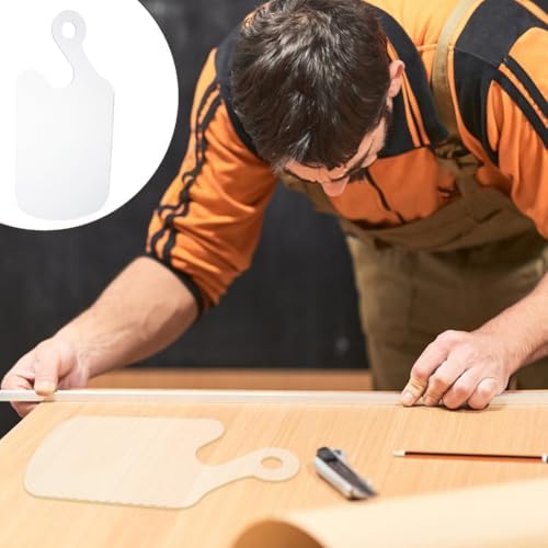 INFUNLY Clear Acrylic Charcuterie Board Template 15x7Inch Curved Handle Serving Board Router Template Woodworking Tracing Stencil Cut Guide Tool for DIY Wooden Cutting Board Making - Image 5