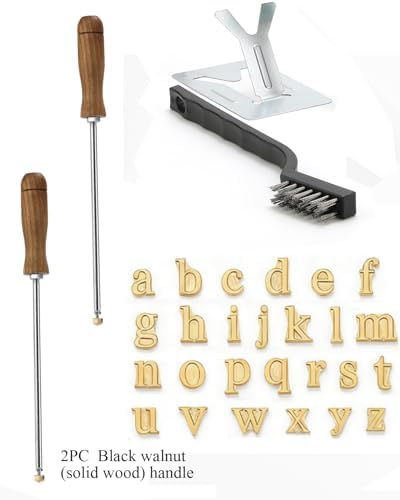 5/8" 26 Pcs Wood Burning Letter Kit, Mini Lowercase Letter Branding Iron - Image 2