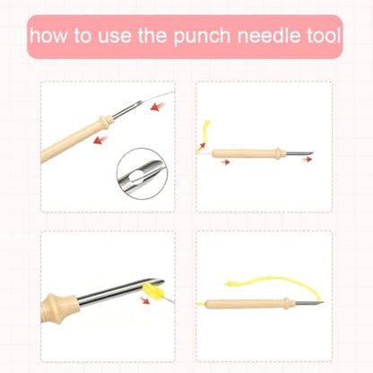 BEUNITONE 2 Pcs Gnome & Sunflowers Punch Needle Kits for Adults Beginner - Image 3