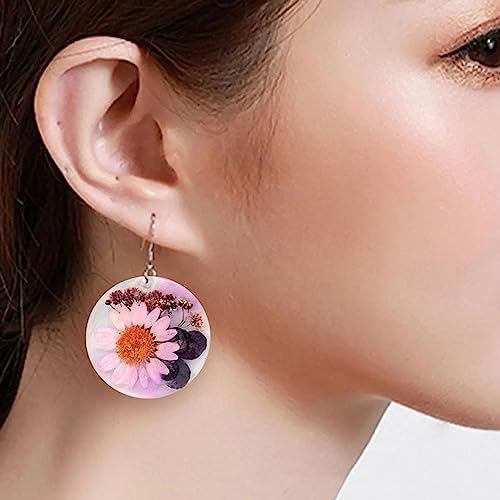 Attuslla 11 PCS Resin Earring Molds Silicone Jewelry Earring Molds Epoxy Resin Molds DIY Craft with Ear Hooks, Jump Rings for DIY Women Earrings, Pendants, Rings, Jewelry Craft Supplies - Image 6