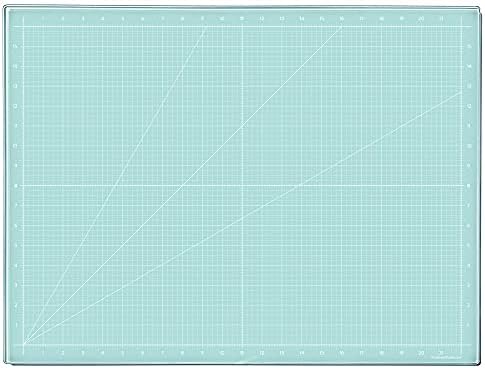 Glass Craft Mat | Magnetic | Heat, Scratch, & Stain Resistant | Perfect for Mixed Media Artwork (Aqua, 18 x 24in) by GlassboardStudio