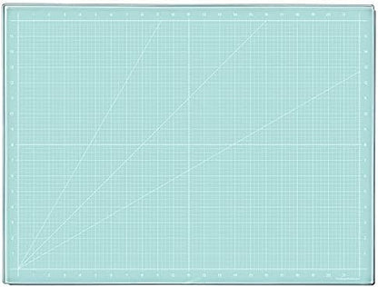 Glass Craft Mat | Magnetic | Heat, Scratch, & Stain Resistant | Perfect for Mixed Media Artwork (Aqua, 18 x 24in) by GlassboardStudio