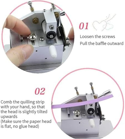 Paper Art Tassel Machine, Manual Quilling Fringer Machine with Adjustable Tassel Length and Width, 3D Handmade Paper Cutting Roll Machines, No Electricity Required, for Handmade Crafts(Classic) - Image 4