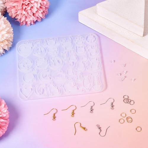 Spritewelry Cat Silicone Mold for Earring Resin Earring Molds Cute UV Resin Molds for Keychain Making Kit for Women DIY Earring Bracelet Necklace Jewelry Making - Image 7