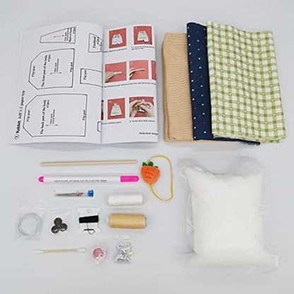 DIY Bunny Sewing Craft Kit for Adults – Handmade Fabric Sewing Project – Complete Materials & Instructions - Image 2