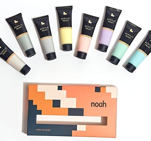 noah Pottery Kit for Beginners - Set Includes Air Dry Clay, Clay Tools and Acrylic Paints - Crafts for Adults (White Clay/Pastel Paint) - Image 5