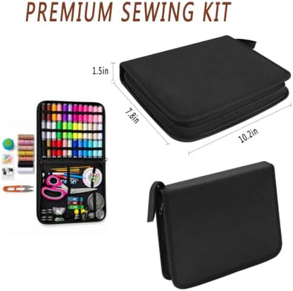 Sewing Kit for Adults, Complete Mending Essentials with Sharp Tailor Scissors & 43XL Sewing Thread Spools, Portable Hand Sewing Tool Set for Beginner Adult Home Outdoor Use - Image 5