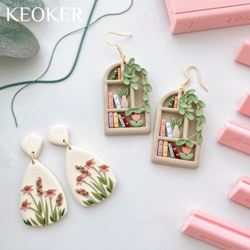 Keoker Clay Tube Hoop Roller Guide, Clay Rolling Strip Shape Maker, Polymer Clay Snake Maker, Polymer Clay Earring Tools - Image 5