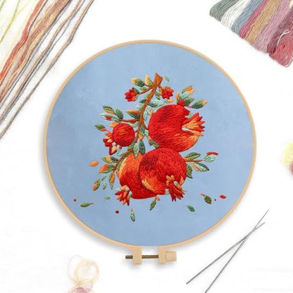 CREAWONDER Canvas Tote Bag Embroidery Kit with Pattern for Beginners, Arts and DIY Embroidery Crafts Kits for Adults, Include Instructions, Embroidery Hoops, Color Threads and Tool - Image 3