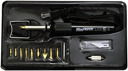 Mag-Torch MT 625 Woodburer Kit, Black, 13-Piece by Mag-Torch