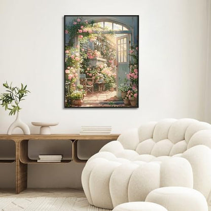 Paint by Numbers Kit for Adults, Rose Garden DIY Painting Kit, 16x20 Inch - Image 6