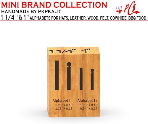 4Pcs Letters Branding Iron for Wood, Leather Branding Stamp (I i) - Image 2