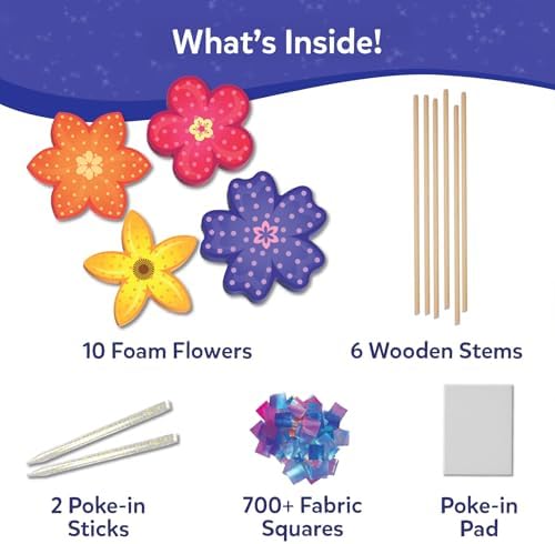 Skillmatics Poke-in Art – Flower Bouquet, Wood Craft Kit, Gift for Kids - Image 3
