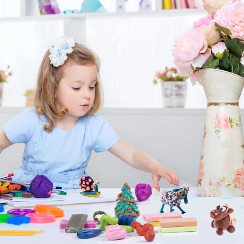 CyAJM Polymer Clay 50 Colors Oven Bake Modeling Clay Kit with Jewelry Tools - Image 4