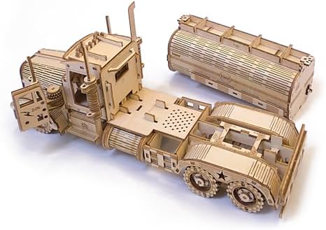 Fuel Tank Truck 3D Wooden Puzzle for Adults - Image 4