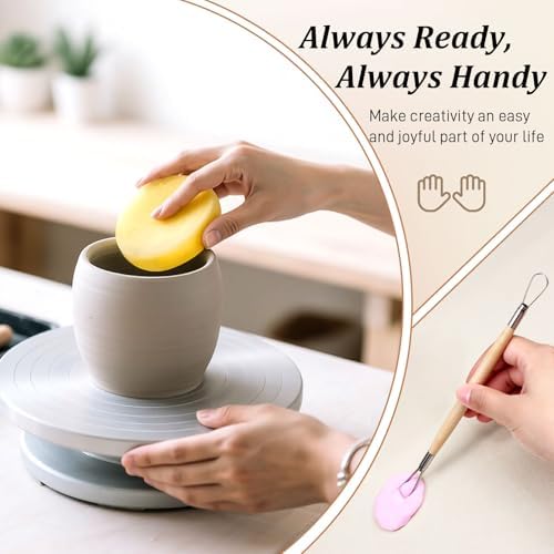 8-Piece Double-Sided Wooden Clay Sculpting Tool Set – Variety Shape Pottery Carving & Smoothing Tools for All Skill Levels - Image 6