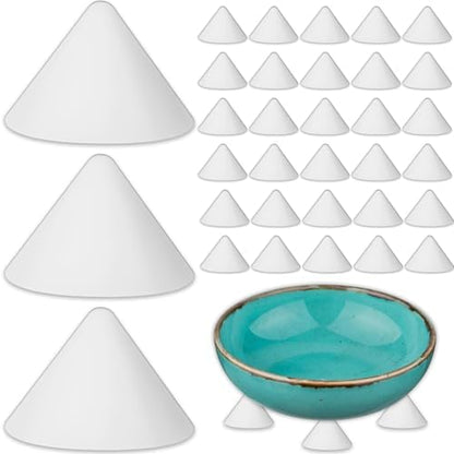 50 Pack Pottery Kiln Nails – High-Temperature Ceramic Refractory Cone Support Nails, Up to 2516℉, Reusable Alumina Firing Tools for Pottery, Ceramics, Glazing & Kiln Shelving Support by VITALNOS