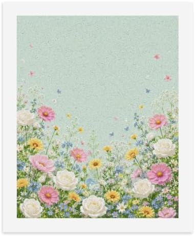 Paint by Numbers Kit for Adults Beginner Art Decor Mint Garden Floral - Image 2