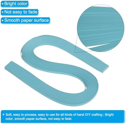PATIKIL 120pcs Quilling Strips Paper 3/16"(5.2mm) 21"(54cm) Origami Paper Quilling Strip for Art DIY Hand Craft Christmas, Pink Blue - Image 3