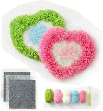 beausougon Latch Hook Kits for Beginners - DIY Moss Coaster 2 Pack Craft by Unknown