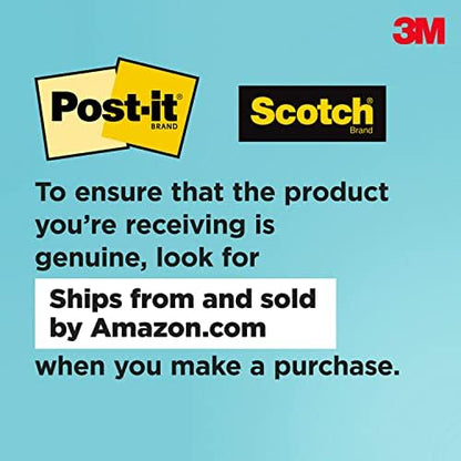 Scotch Post-it Brand Essentials Pack, Back to School and Office Supplies, Includes Super Sticky Notes, Flags, Magic & Super Hold Tape & Multi-Purpose Scissors (Pack of 4) - Image 5