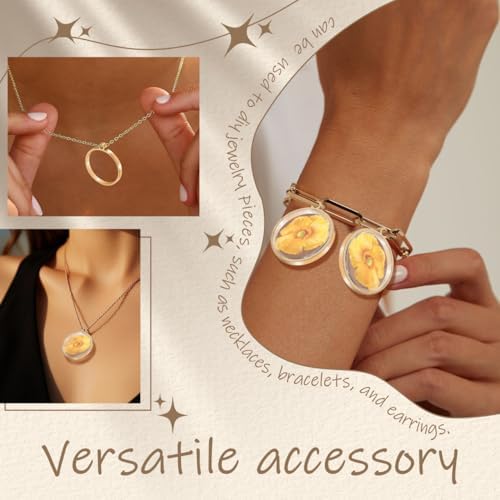 PATKAW 10 pcs Round Open Back Bezel Frames for Jewelry Making Stainless Steel Pendant Settings Hollow Resin Casting Frames Jewelry Pendants for DIY Cabochon Crafts Gold and Silver Mix - Image 6
