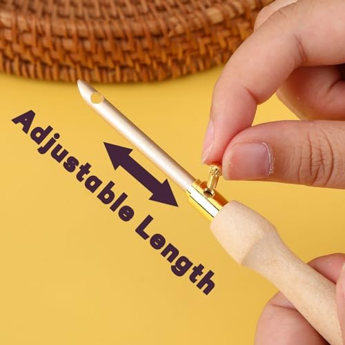 AUGSUN 13Pcs Punch Needle Kit for Craft Beginner Punch Embroidery Kit - Image 5