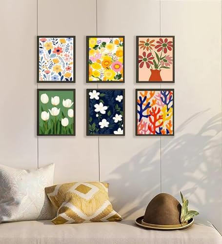 DOTSOPS 6 Pcs Floral Diamond Painting Kits Art Adults Painting Kits - Image 5