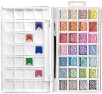 Artecho 28 Metallic Watercolor Paint Set by Artecho