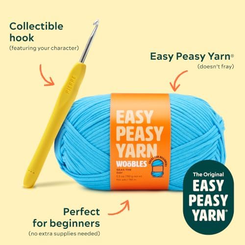 The Woobles Beginner Crochet Kit with Scissor - Pierre the Penguin - Image 6