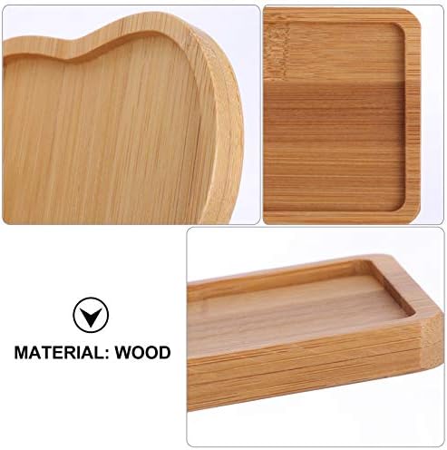 6pcs Wooden Tray Fillable Mosaic Tray Wood Decorative Tray Art Tray Art Trays,Mosaic Supplies for DIY Plate Ornaments Mosaic Crystal Making Crafts - Image 3