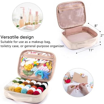 MYBAGZING Crochet Kit for Beginners, Complete Starter Set with Yarn, Ergonomic Crochet Hooks, Needles, Crochet Accessories and Suppliers for Crochet Beginner Projects, Knitting Kit for Adult - Image 3