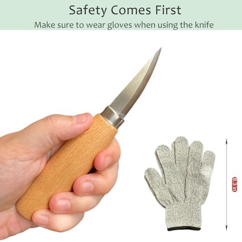 Wood Carving Kit for Beginners, Essential Wood Whittling Kit for Beginners, Knife Tools Accessories, Balsawood and Basswood Blocks, Bird Carving Video Tutorial, DIY Kits for Adults Hobbies - Image 6