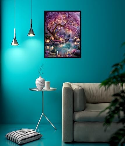 Glowing Forest Painting by Numbers Kit for Adults Beginner,15.7X19.7in - Image 4