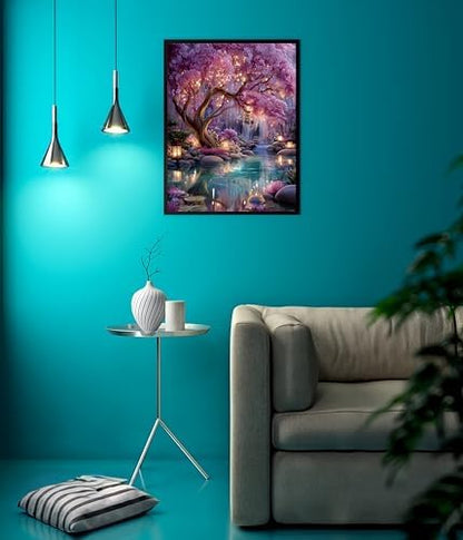 Glowing Forest Painting by Numbers Kit for Adults Beginner,15.7X19.7in - Image 4