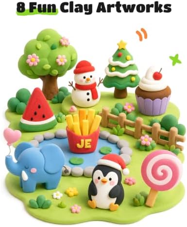 JUPITEARTH Air Dry Clay for Kids, 108 Colors Modeling Clay Kit - Image 6