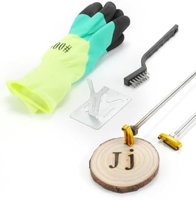 1" Letter J Branding Iron 2Pcs, Upper & Lower Case Wood Branding Iron by AIMOADO