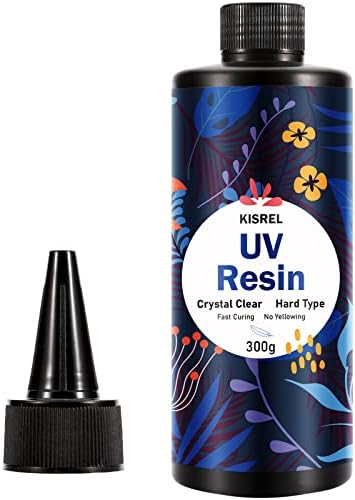 KISREL UV Resin 300g, Upgraded Hard Crystal Clear UV Epoxy Resin by KISREL