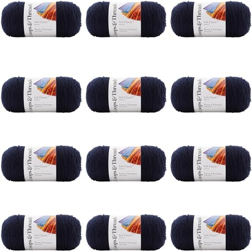 MICHAELS Bulk 12 Pack: Soft Classic™ Solid Yarn by Loops & Threads® - Image 2