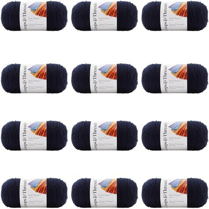 MICHAELS Bulk 12 Pack: Soft Classic™ Solid Yarn by Loops & Threads® - Image 2