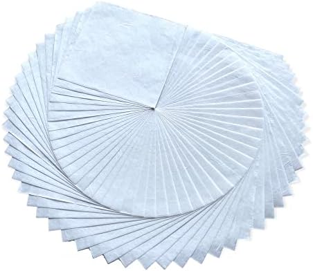 Natural Fiber Mulberry Paper Sheets 6 x 6 Inches, 50 PCS Handmade Craft Paper for Origami, Scrapbooking, Card Making, DIY Decoration, Mixed Media Art (White Color, 6x6 Inch) (Pack of 2) - Image 6