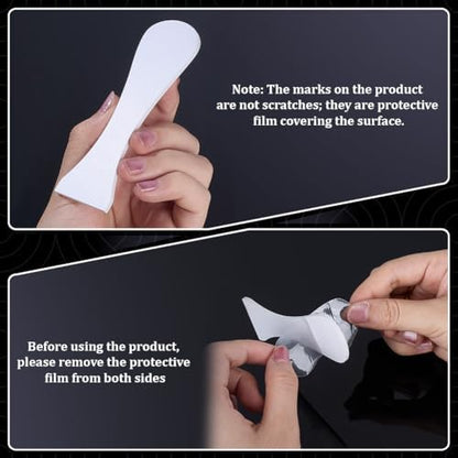 FINGERINSPIRE 6 Pcs Pottery Trimming Textured Art Tools - 6 Size Acrylic Clay Wedging Board Set for Ceramics, Sculpting & Carving, Flat Round White Pottery Foot Shaper & Prep Tools for Clay Crafts - Image 3