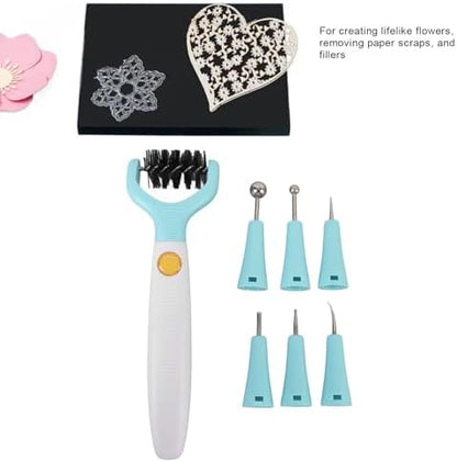 Zunate Paper Quilling Tool Kit Slotting & Rolling Tips with Foam Pad for Scrapbooking & Crafting - Image 4